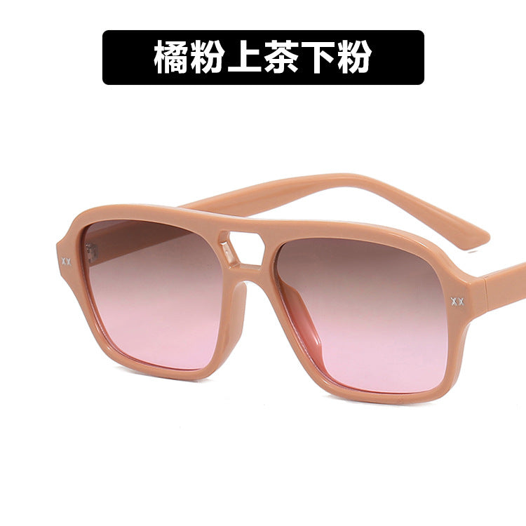 Wholesale Double Beam Square PC Sunglasses